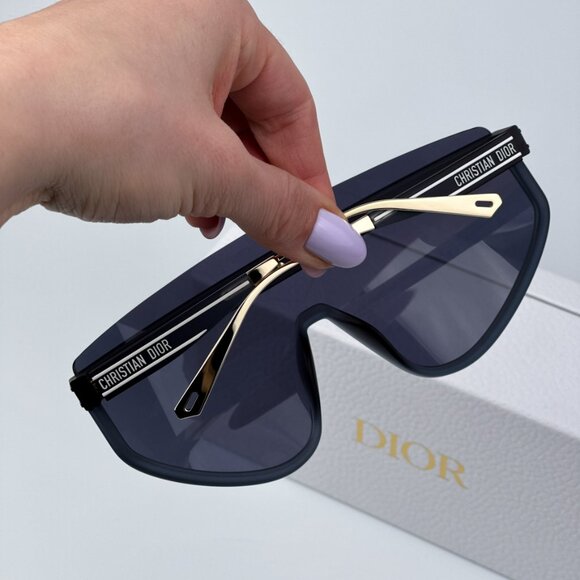 Dior Men BRAND NEW Sunglasses Matte Navy Blue Silver Mask DIORCLUB M2U - Picture 4 of 11